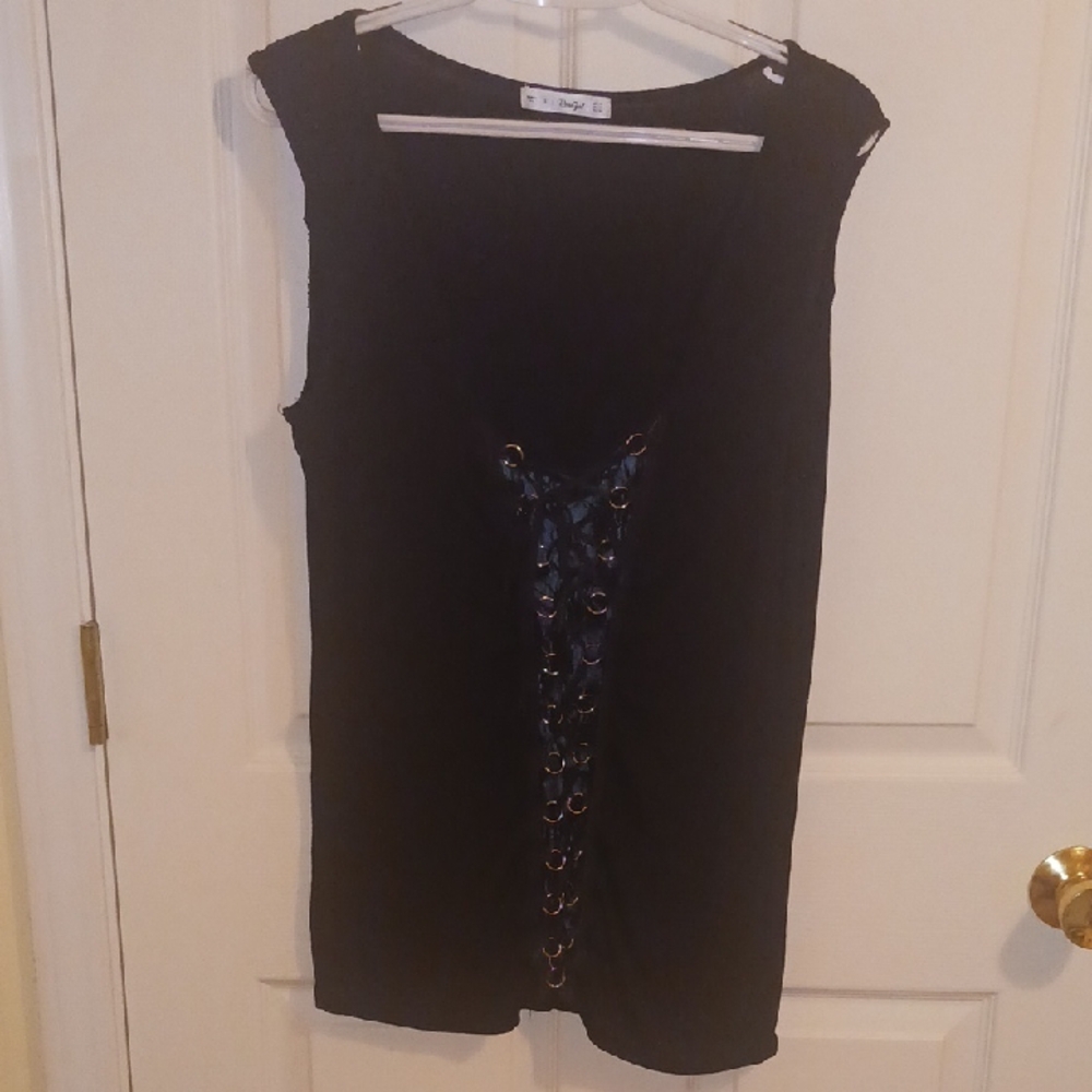 Rosegal Charcoal Sleeveless Top